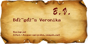 Bögös Veronika névjegykártya