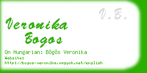 veronika bogos business card