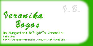 veronika bogos business card